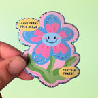 Leave Trans Folx Alone Glitter Holographic Sticker