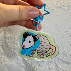 Opossum Diva Acrylic Keychain