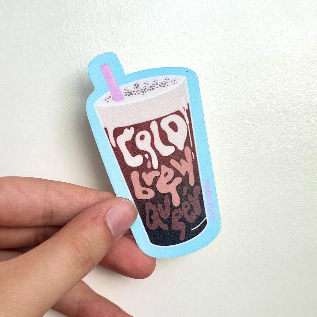 Cold Brew Queer Sticker