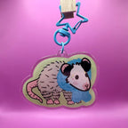 Opossum Diva Acrylic Keychain
