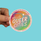 Quad "Queer" Cities Travel Sticker