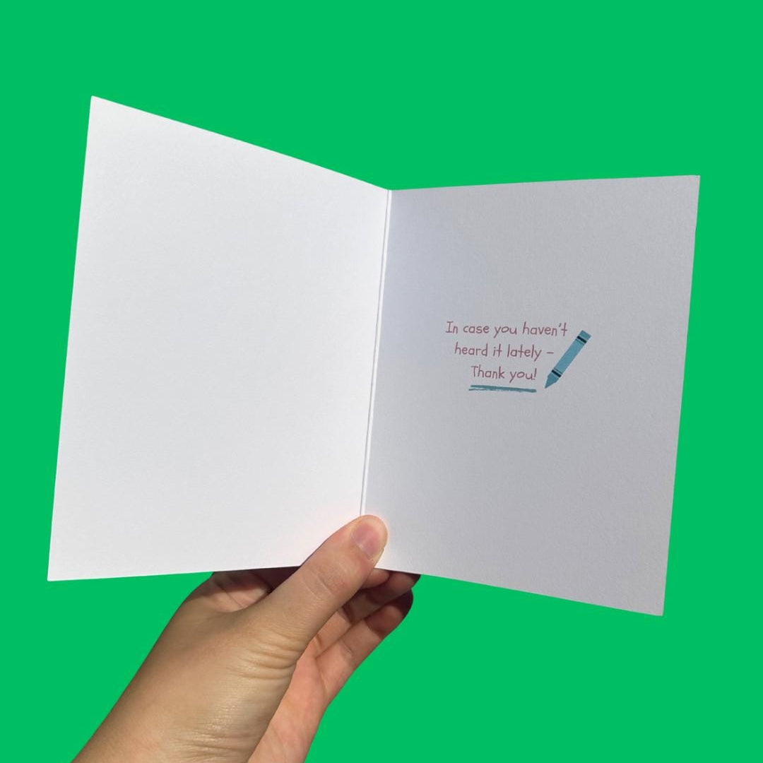 Teacher Appreciation Thank You Card