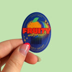 Fruity & Proud Produce Label Sticker