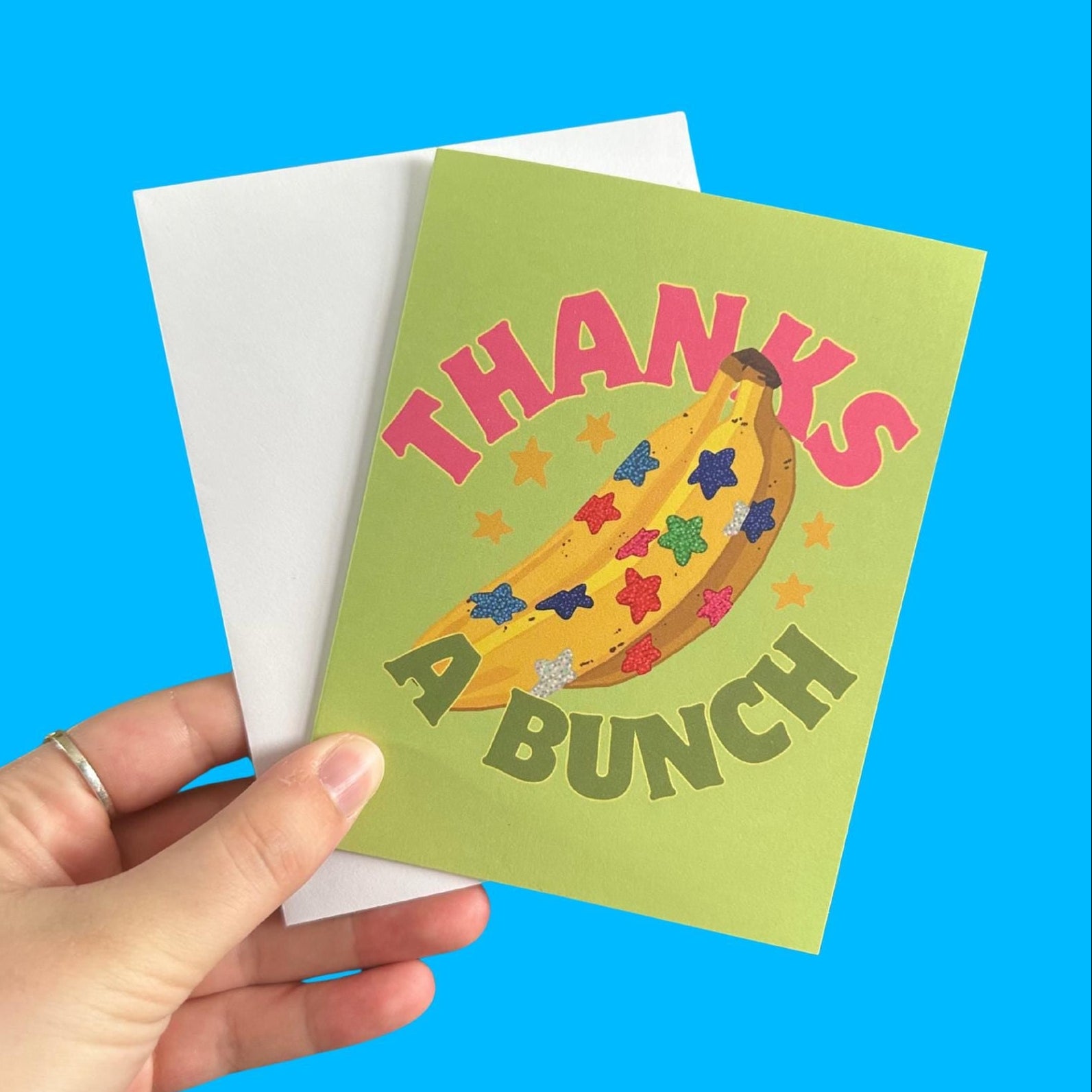 Thanks A Bunch Banana Thank You Card