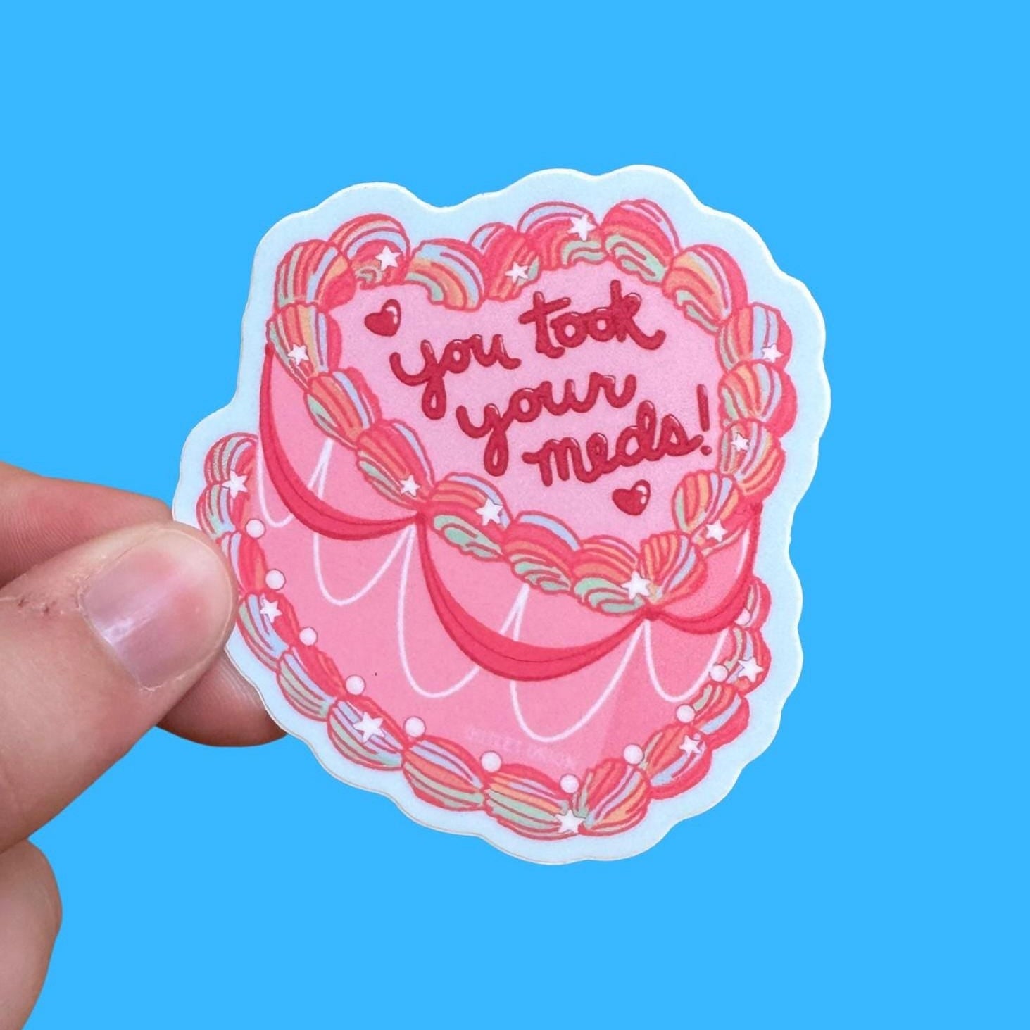 You Took Your Meds! Cake Sticker