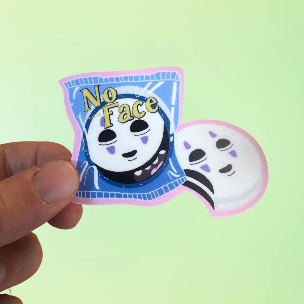 No Face Moon Pie Sticker