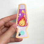 Calcifer in Lava Lamp Sticker