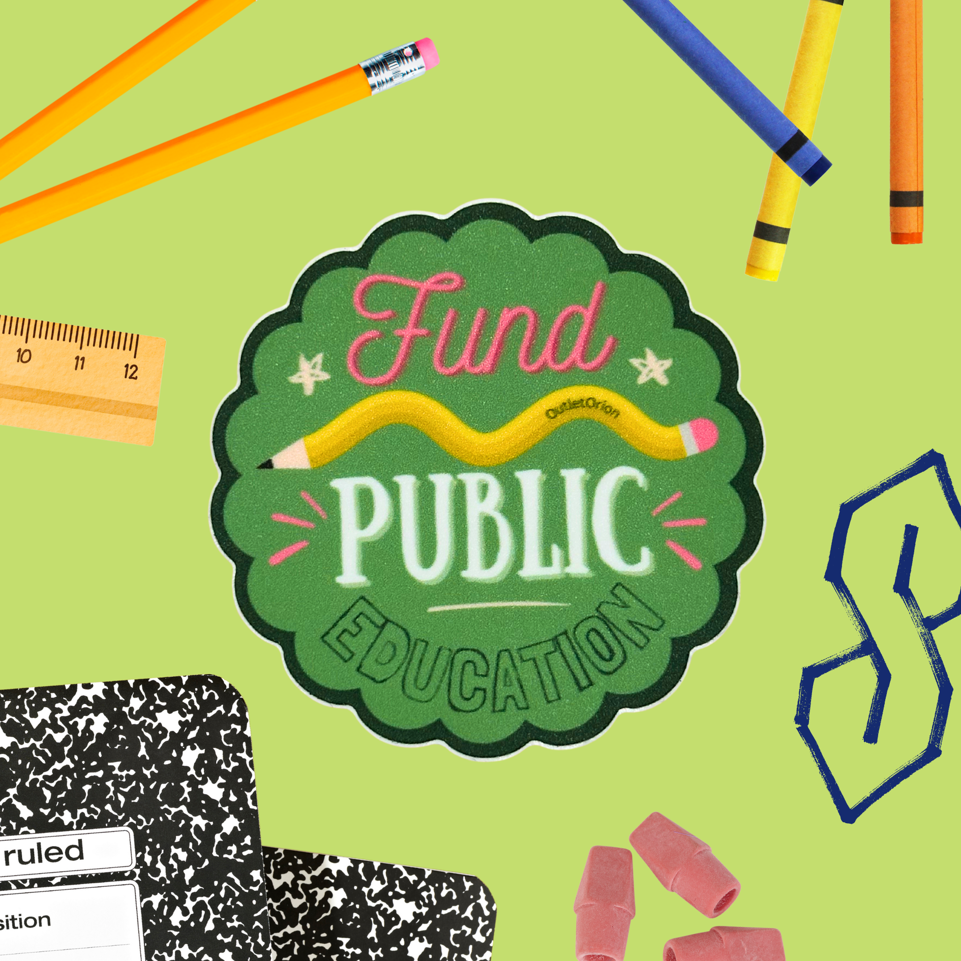 Fund Public Education Sticker
