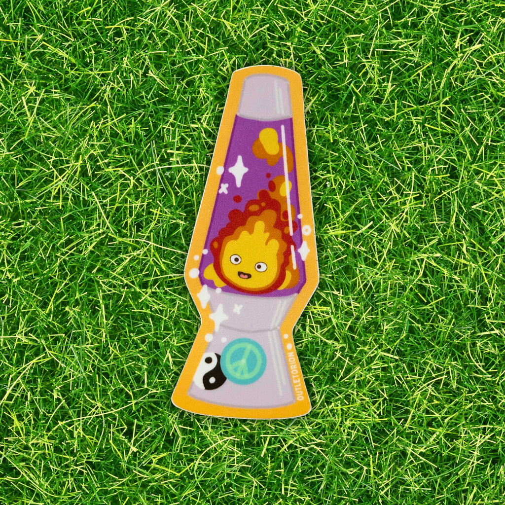 Calcifer in Lava Lamp Sticker