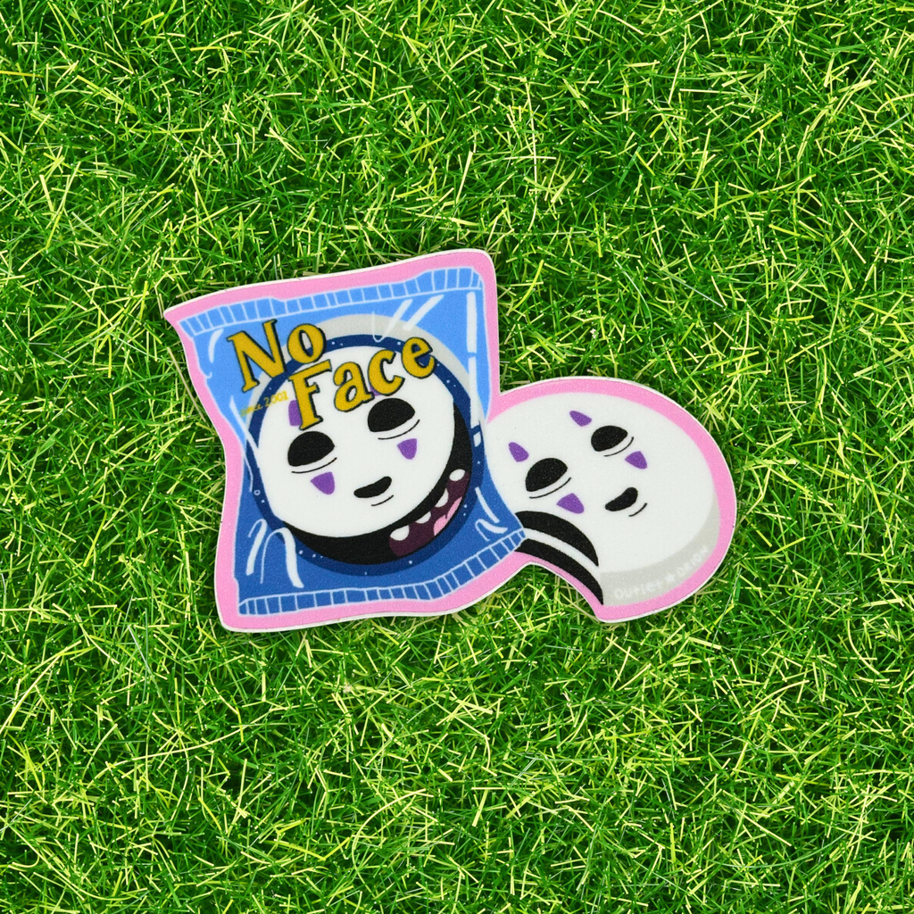 No Face Moon Pie Sticker