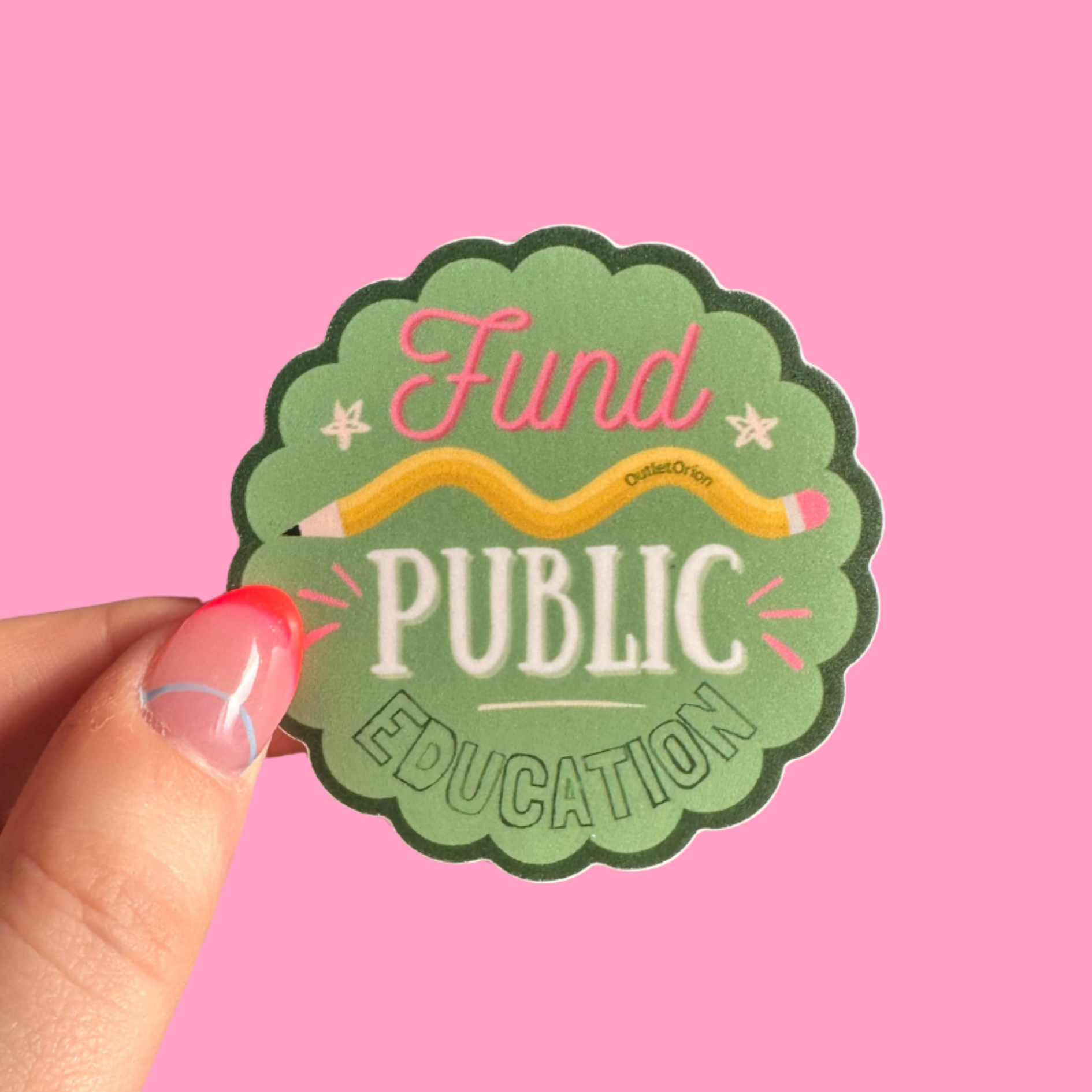Fund Public Education Sticker