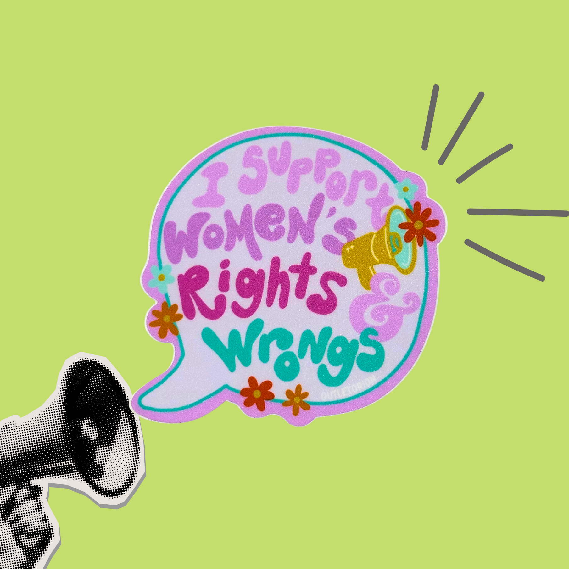 Support Women's Rights & Wrongs Sticker