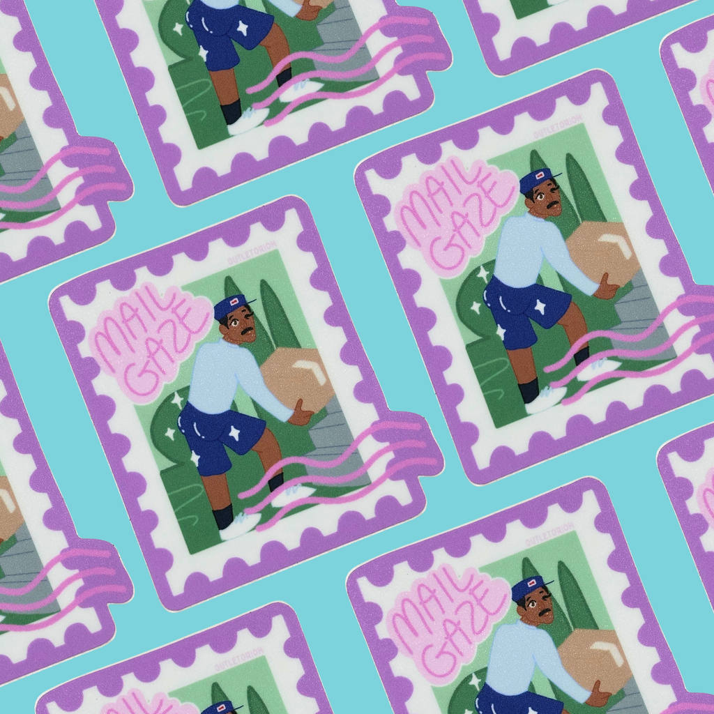 Mail Gaze Stamp Sticker