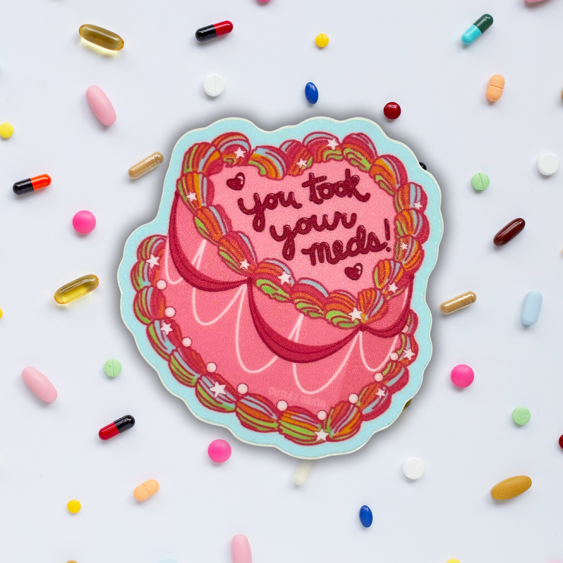 You Took Your Meds! Cake Sticker