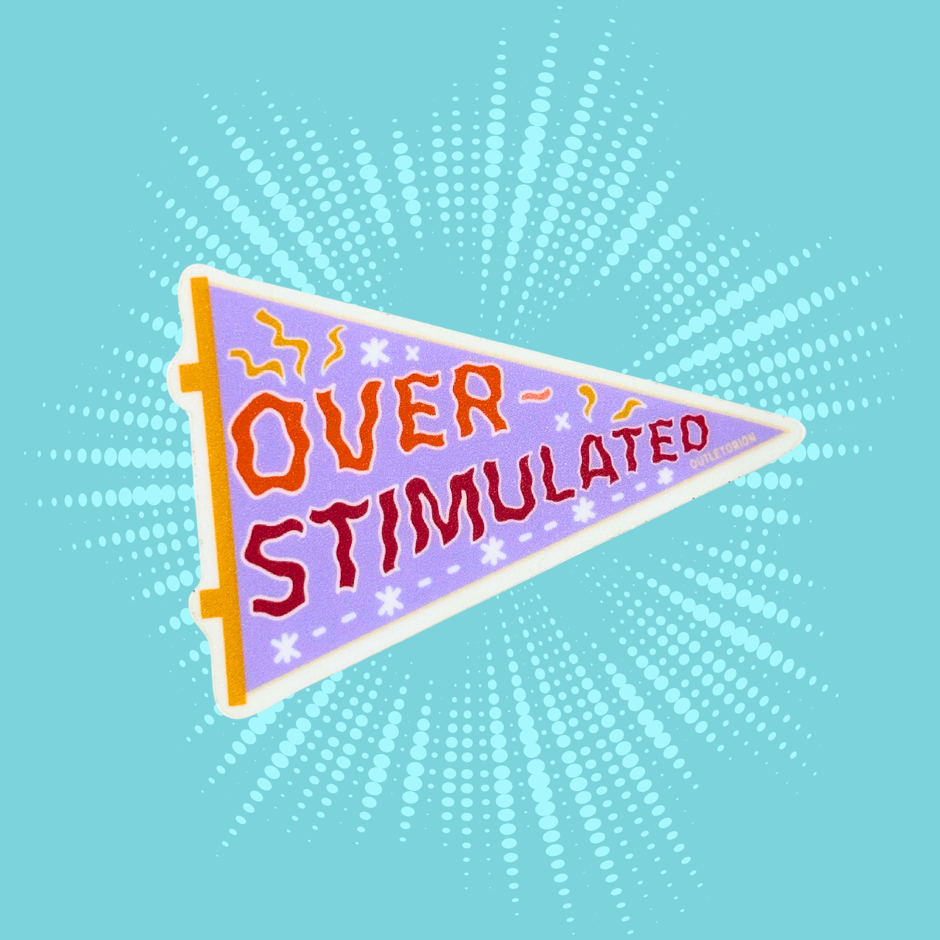 Overstimulated Sticker
