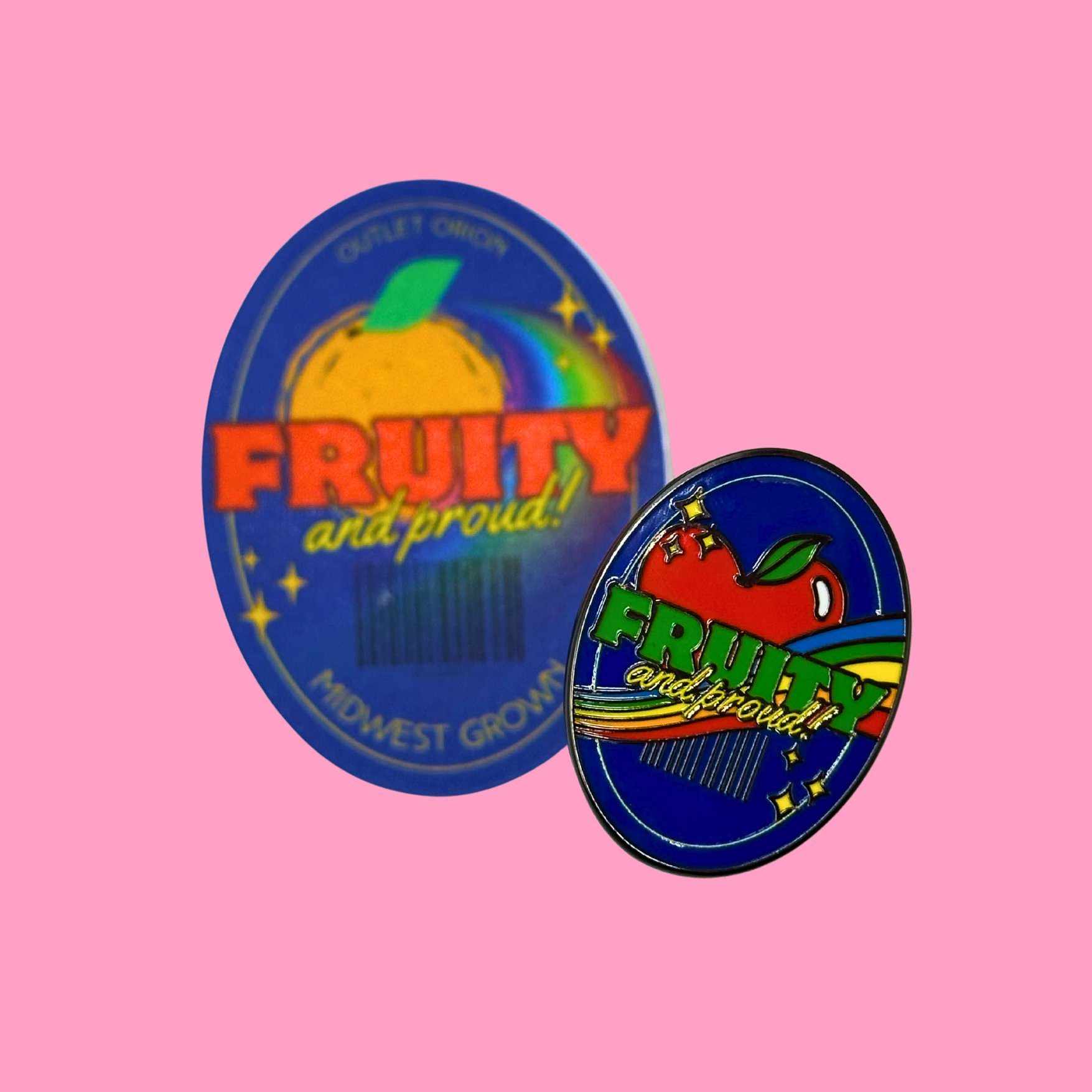Fruity & Proud Enamel Pin