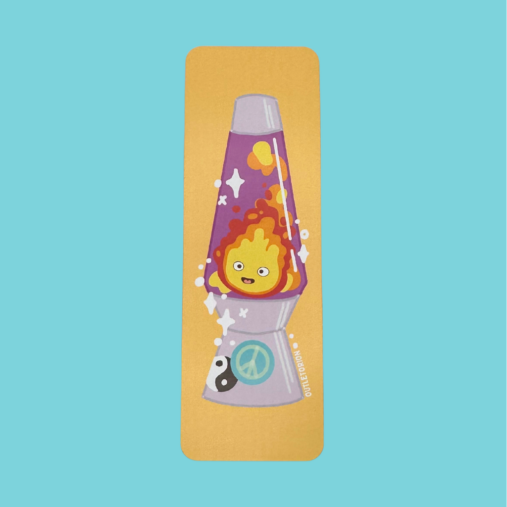 Calcifer Lava Lamp Bookmark