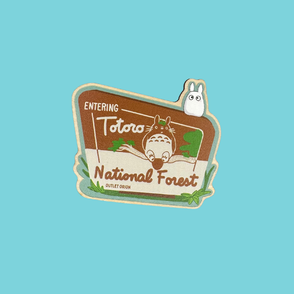 Totoro National Forest Wooden Pin
