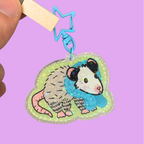 Opossum Diva Acrylic Keychain
