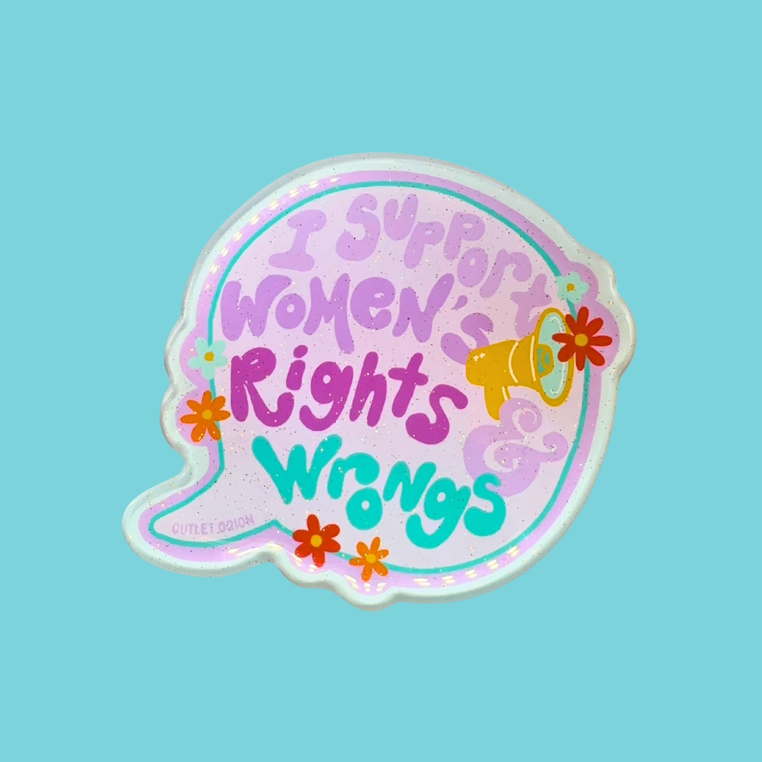 Support Women’s Rights & Wrongs Acrylic Magnet