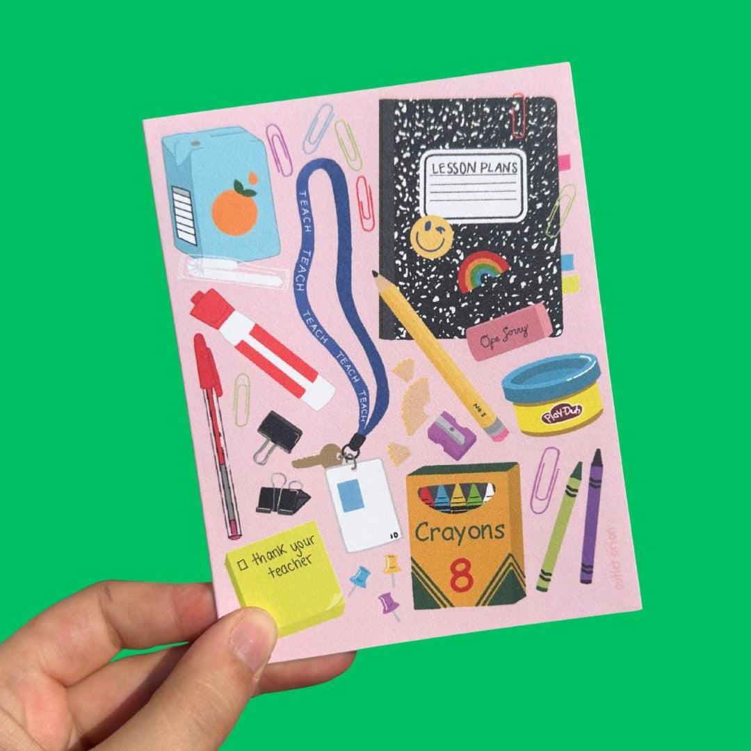 Teacher Appreciation Thank You Card