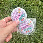 Support Women's Rights & Wrongs Button Pin