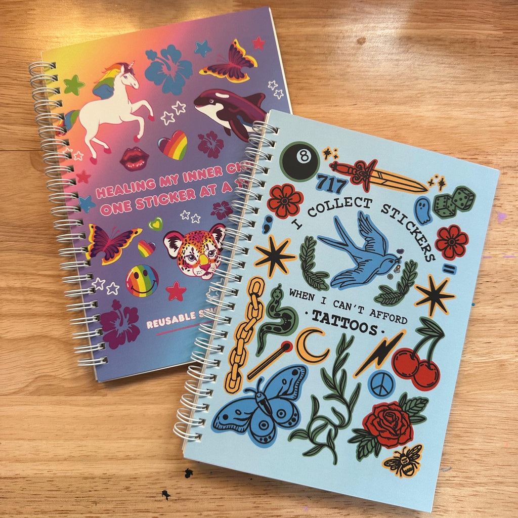 Tattoo Lovers Reusable Sticker Saving Book