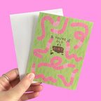 You're Old as Dirt Worm Birthday Card